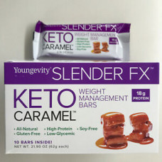 Youngevity Dr. Wallach Keto Caramel™ Slender FX™ Bars (10 ct) Low-glycemic diet